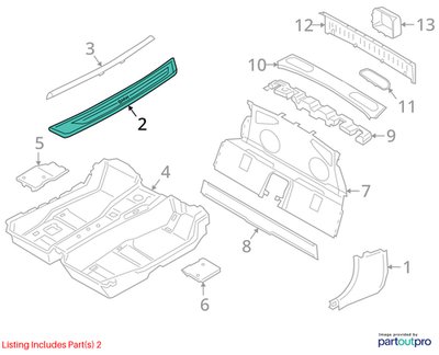 19-26 OEM BMW G29 Z4 30 M40 Left Driver Side Door Sill Entrance Scuff Plate