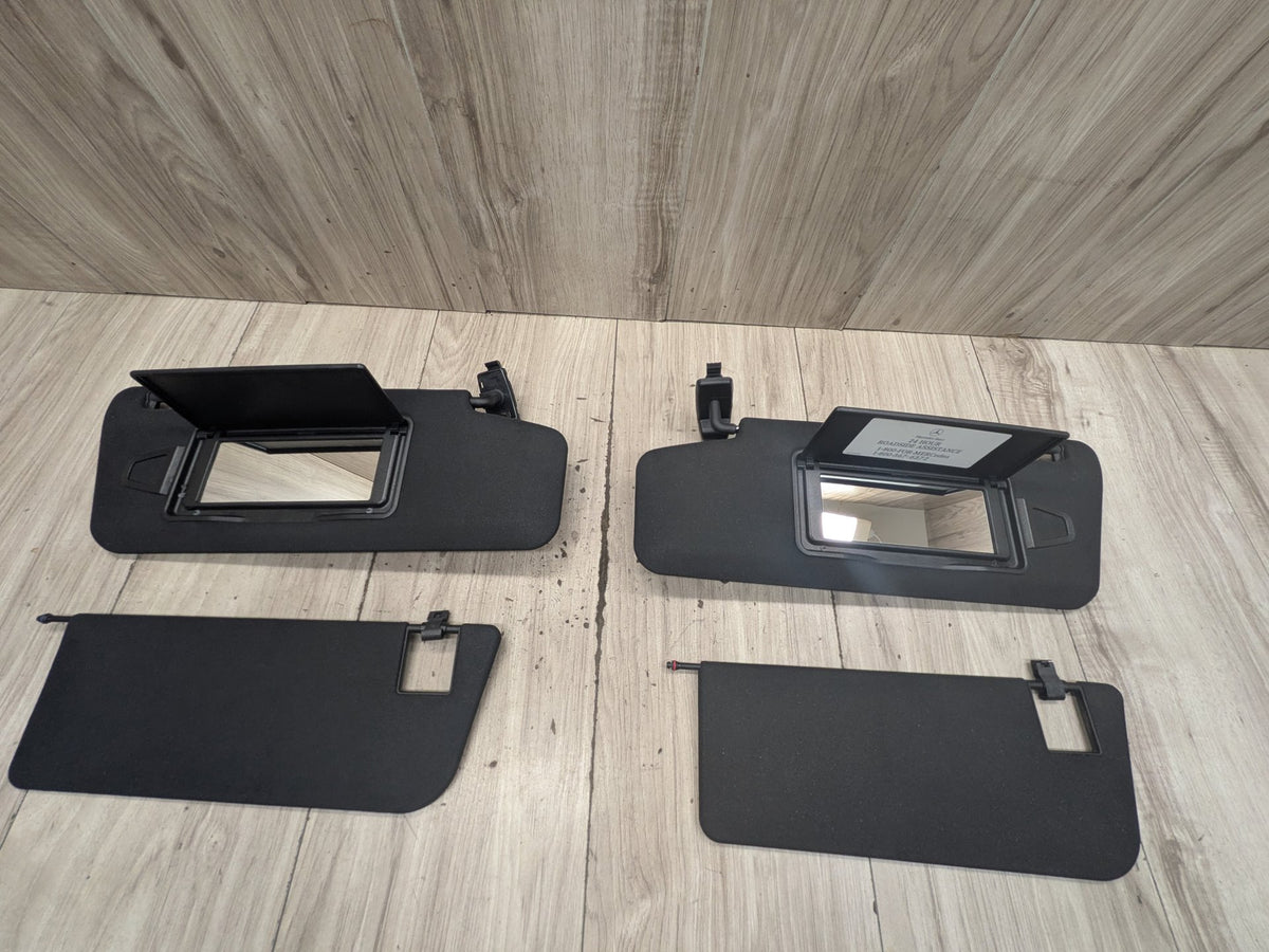 2009-2012 Mercedes-Benz E550 W212 Front Left Right Sun Visor SET A2128103710 OEM