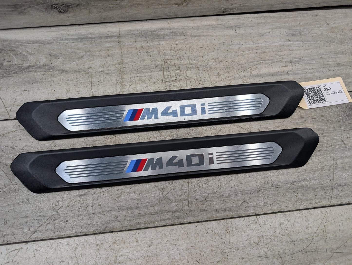 2018 - 2024 BMW X3 G01 Front Left Right Scuff Plate Door Sill SET 8089579 B58B30M0