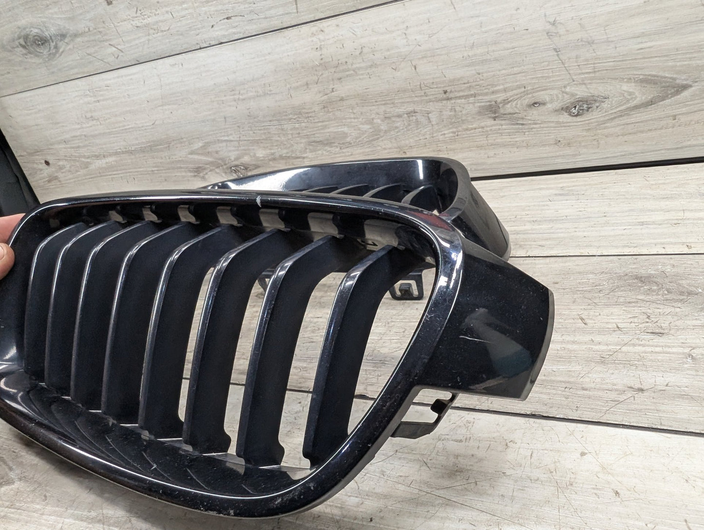 2012-2018 BMW 340i F30 Front Left Right Upper Bumper Cover Kidney Grilles SET 7405835