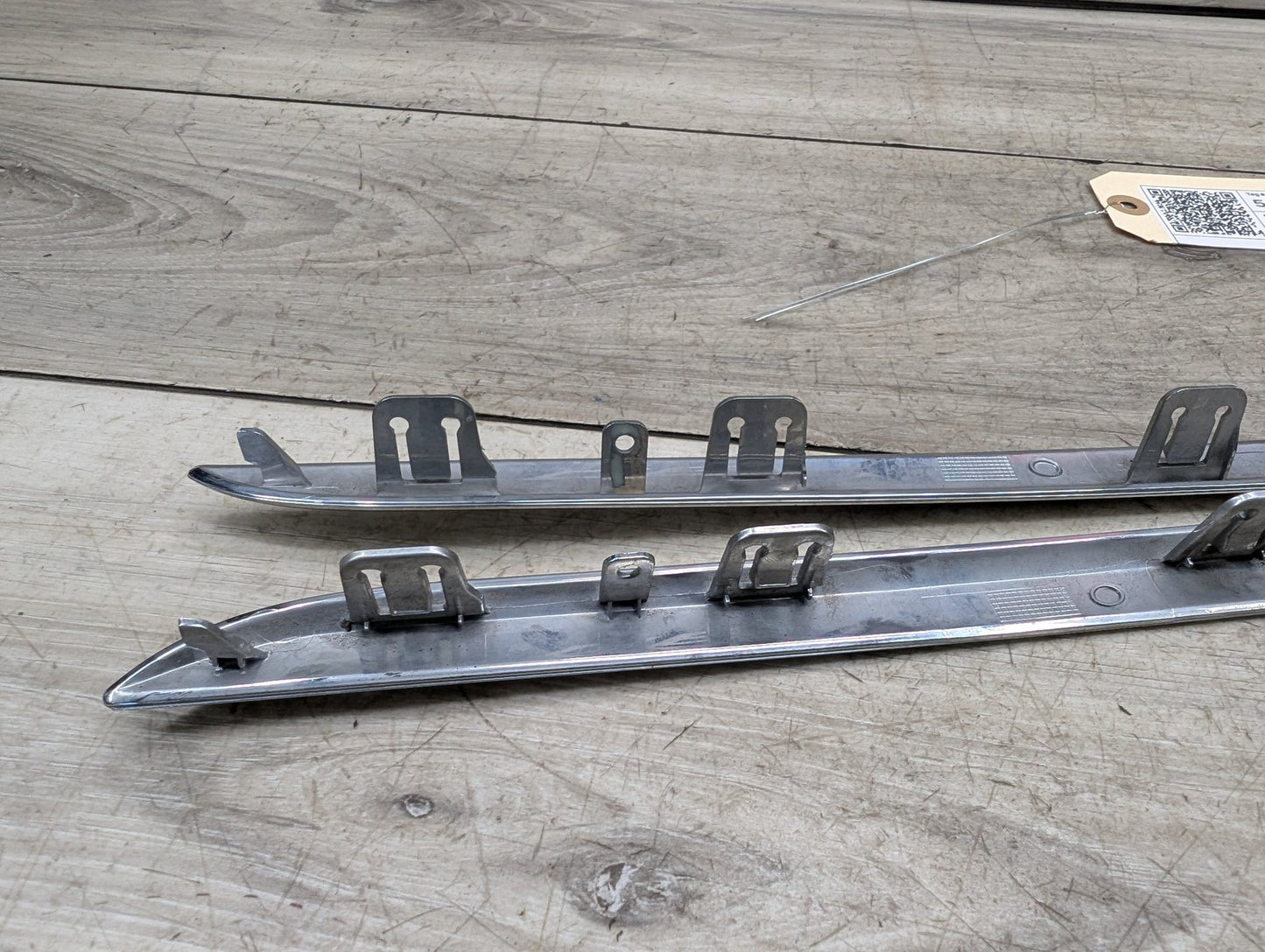 16-19 OEM BMW G12 740 750 Front Bumper Cover Lower Chrome Molding Trim SET