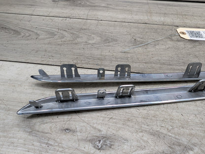 16-19 OEM BMW G12 740 750 Front Bumper Cover Lower Chrome Molding Trim SET