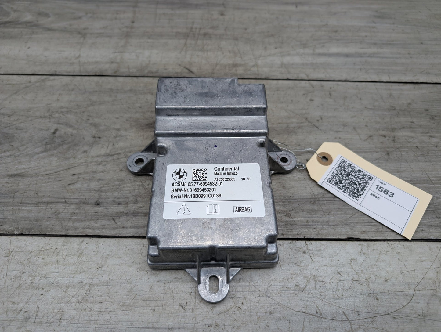 2018 - 2023 BMW X3 G01 SRS Airbag Air Bag Module 6994532 B58B30M0