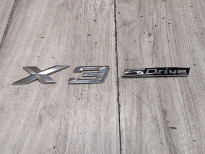 18-24 OEM BMW G01 X3 S Drive Rear Trunk Liftgate Badge Emblem Logo Letters