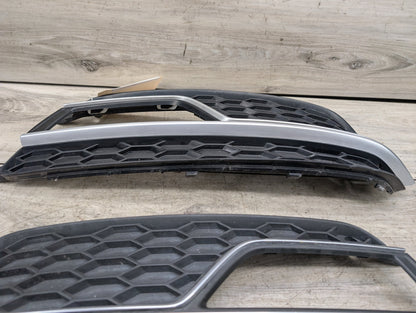 2008 - 2017 Audi S5 8T Front Left Right Center Bumper Cover Grilles SET 8T0807681