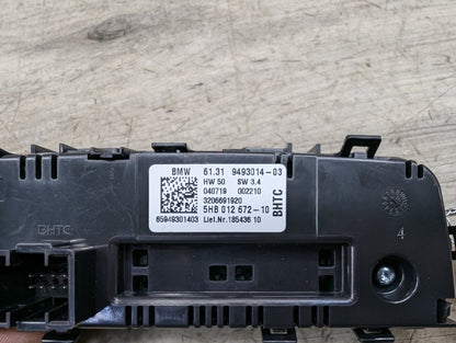 OEM BMW G01 G02 F97 F98 X3 X4 AC Rear Heater Climate Control Switch Panel