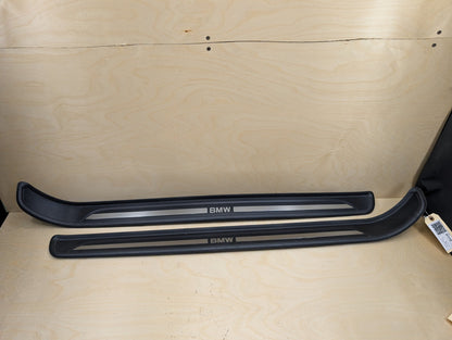 2007-2013 BMW 335i E93 Front Left Right Scuff Plate Door Sill SET 7178597