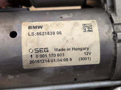 16-21 OEM BMW F22 F30 F32 F33 F36 G01 G30 330 430 530 Engine B46 Starter Motor