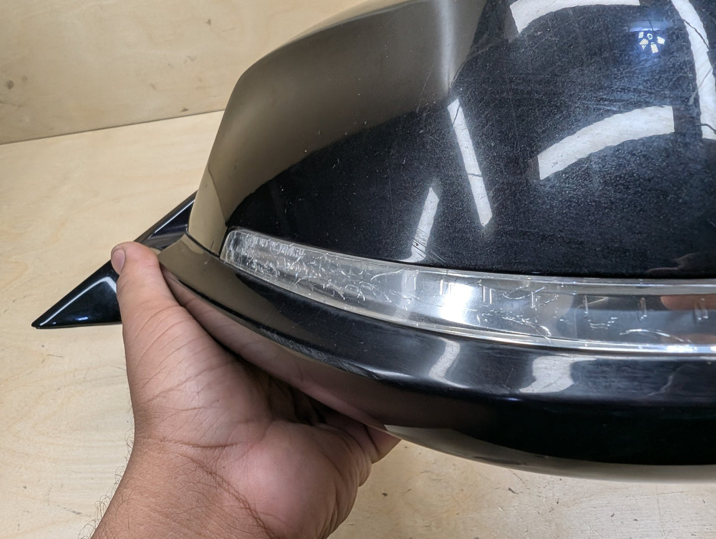 OEM BMW F30 328 330 335 340 Right Passenger Side Mirror Heated Dip SHADOW GLOSS