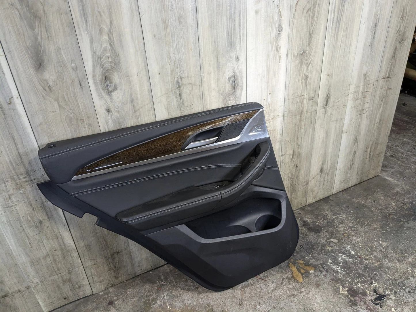 OEM BMW G01 X3 REAR Left Driver SIde Interior Door Panel Card Trim Cover Black