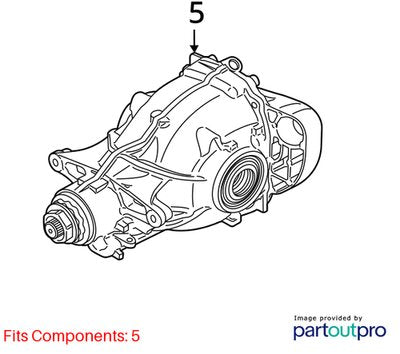 2018 BMW X3 G01 Rear Axle Carrier Differential 108111k 8643134
