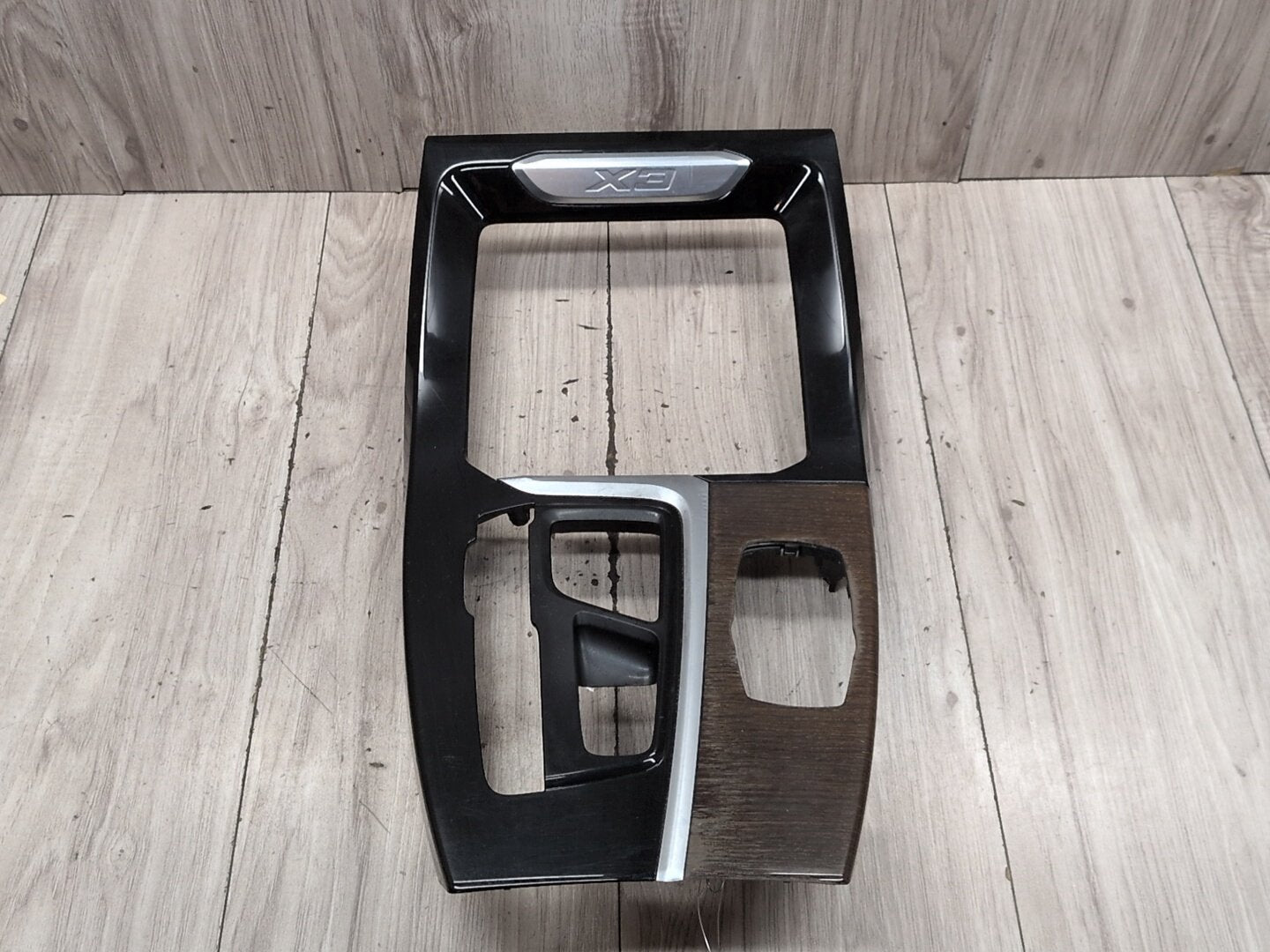 18-21 OEM BMW G01 G02 X3 X4 Center Console Interior Trim Oak Dark High Gloss