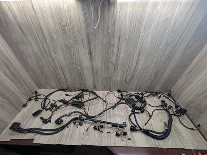 12-18 BMW F30 335i N55 Engine Motor Transmission Wiring Wire Harness SET
