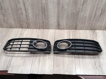 2008-2017 Audi S5 8T Front Left Right Center Bumper Cover Grilles SET 8t0807682D