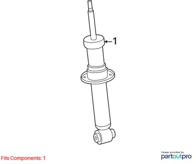 19-23 OEM BMW G05 X5 40iX 50iX AWD Rear Left Driver Strut Shock Absorber VDC