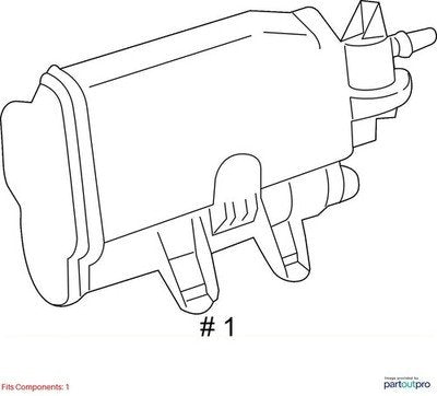 OEM BMW F30 F32 320 328 428 N20 Engine Fuel Vapor Evaporator Charcoal Canister