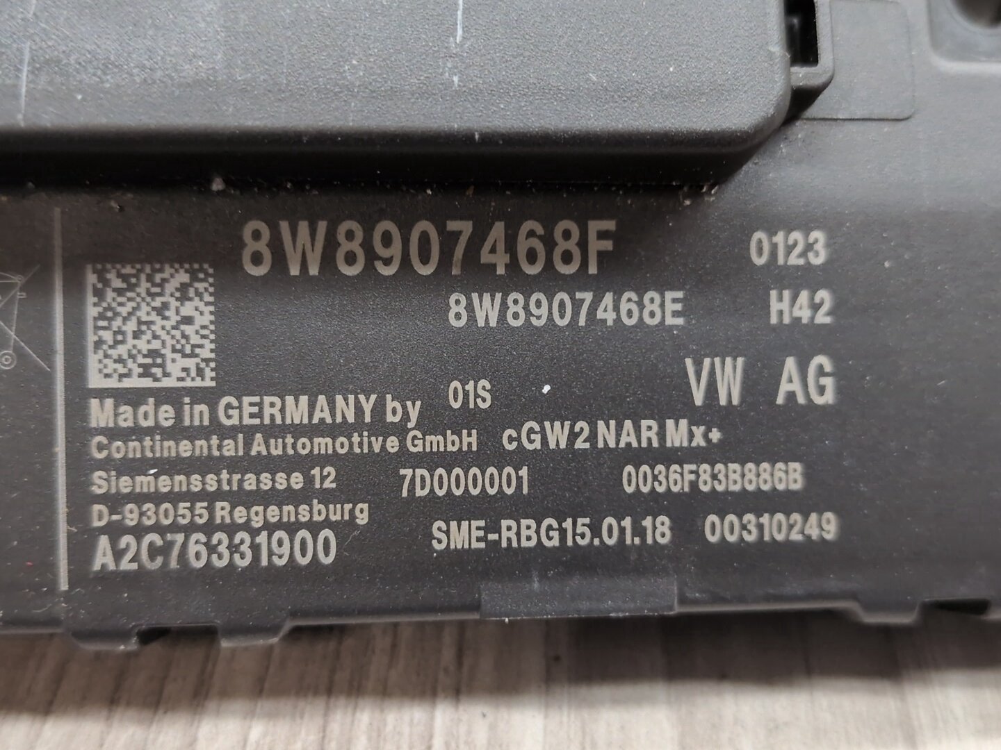 2018-2023 Audi S4 B9 Gateway Module 8W8907468F