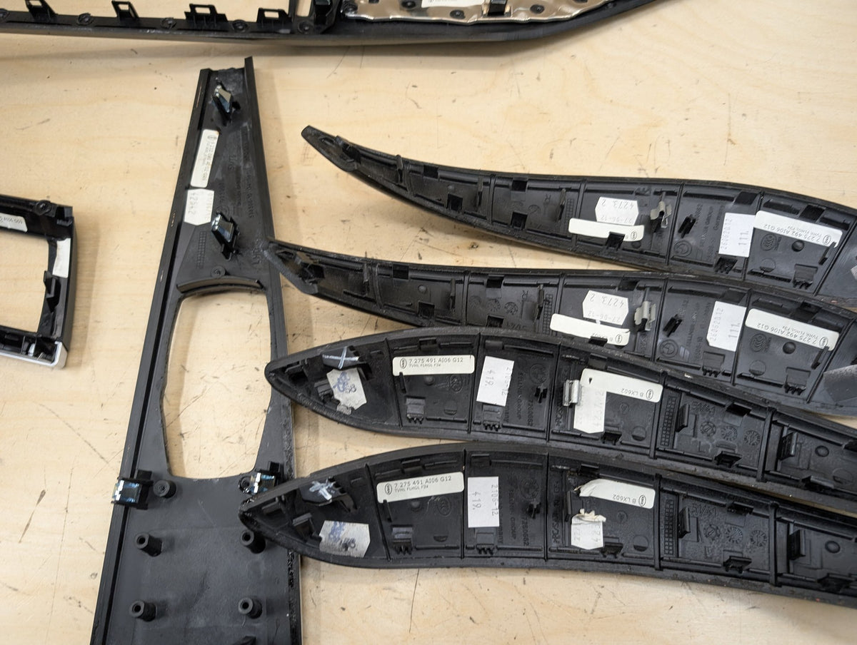 2012-2018 BMW 328i F30 Front Rear Left Right Dash Interior Trims SET 9232083