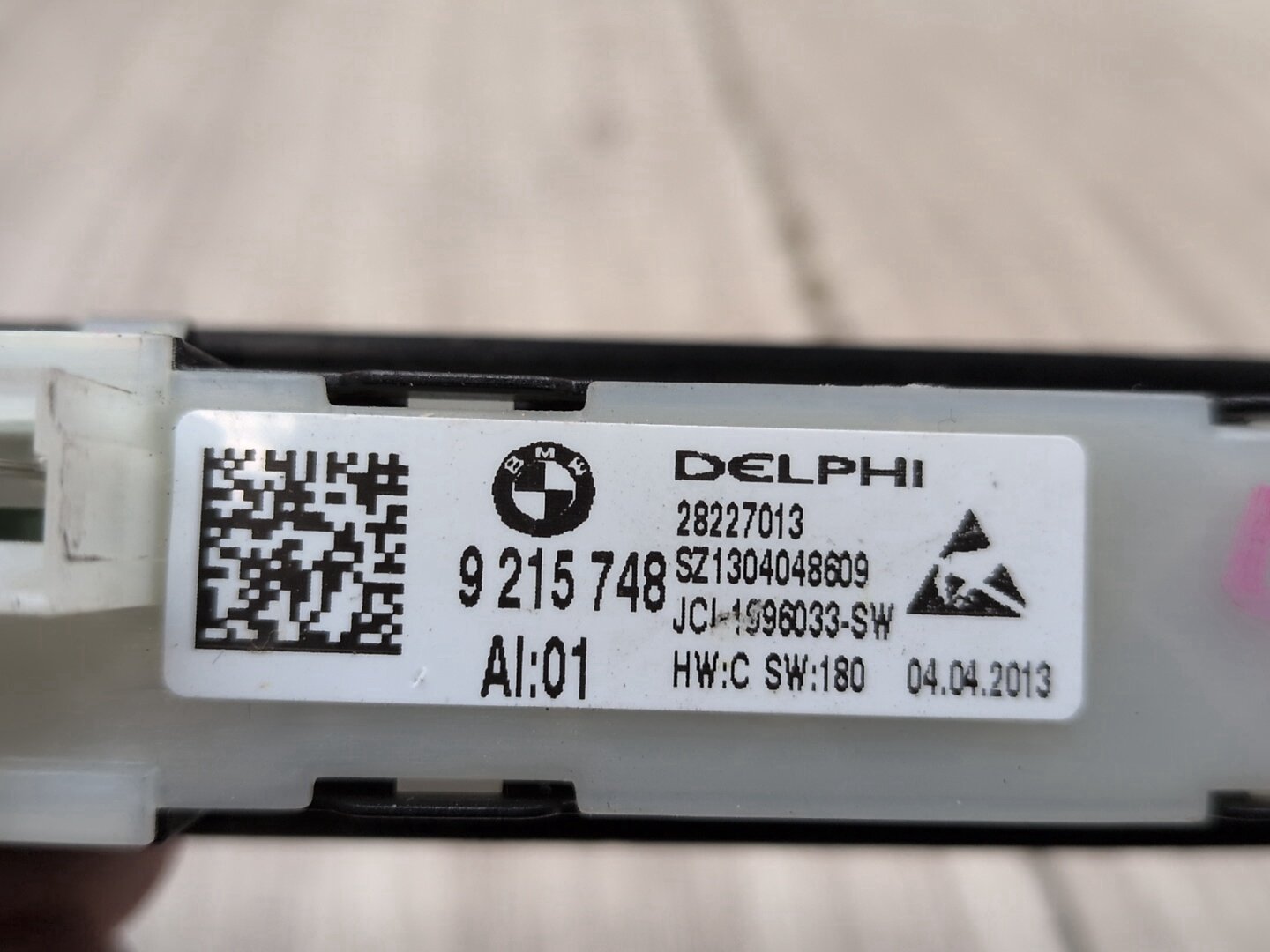 OEM BMW F02 F10 528 535 740 750 Front Right Passenger Seat Memory Control Switch