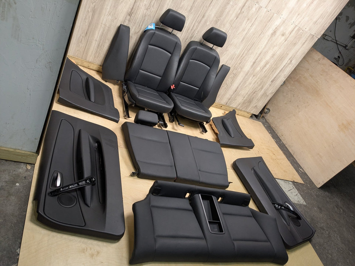 08-13 OEM BMW E82 128 135 COUPE Interior Front Rear Seats Door Panels BLACK