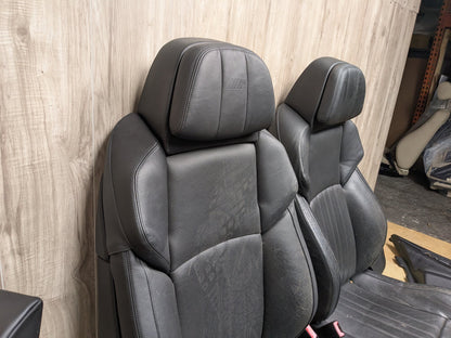 11-13 OEM BMW F10 M5 Front Rear Left Right Interior Seats Door Panels BLACK