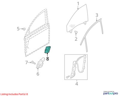 13-17 OEM AUDI A4 A5 S4 S5 Front Left Driver Door Locking Control Module