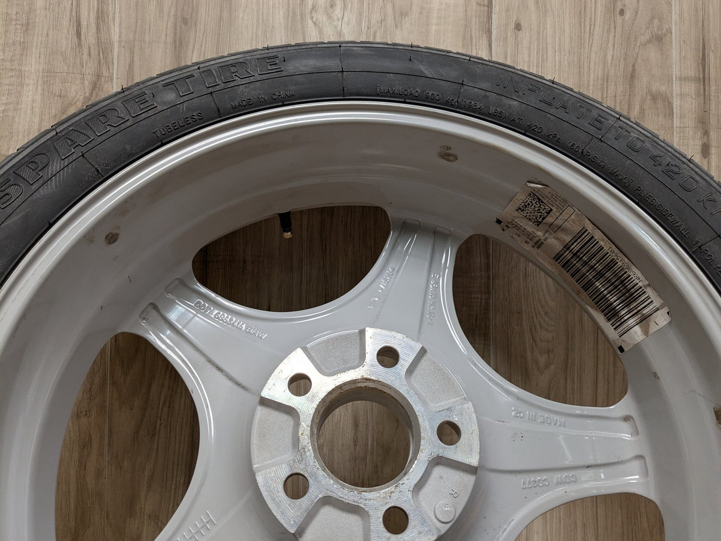 OEM BMW G01 G02 G12 G30 530 540 M550 X3 X4 Spare Tire Wheel Rim Donut 18x4 ET-1