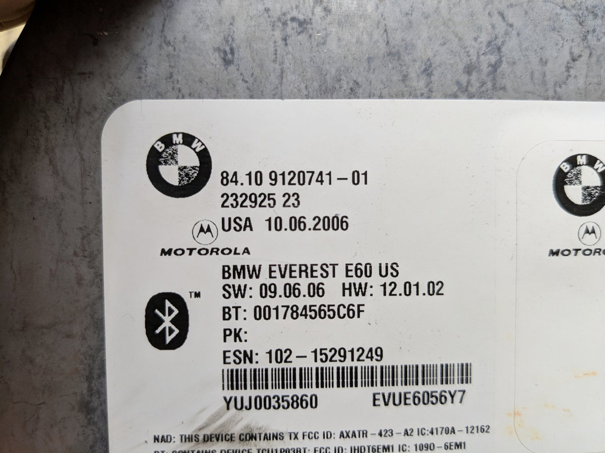 2007-2013 BMW 335i E92 Antenna Telematics Control Module 9120741 OEM