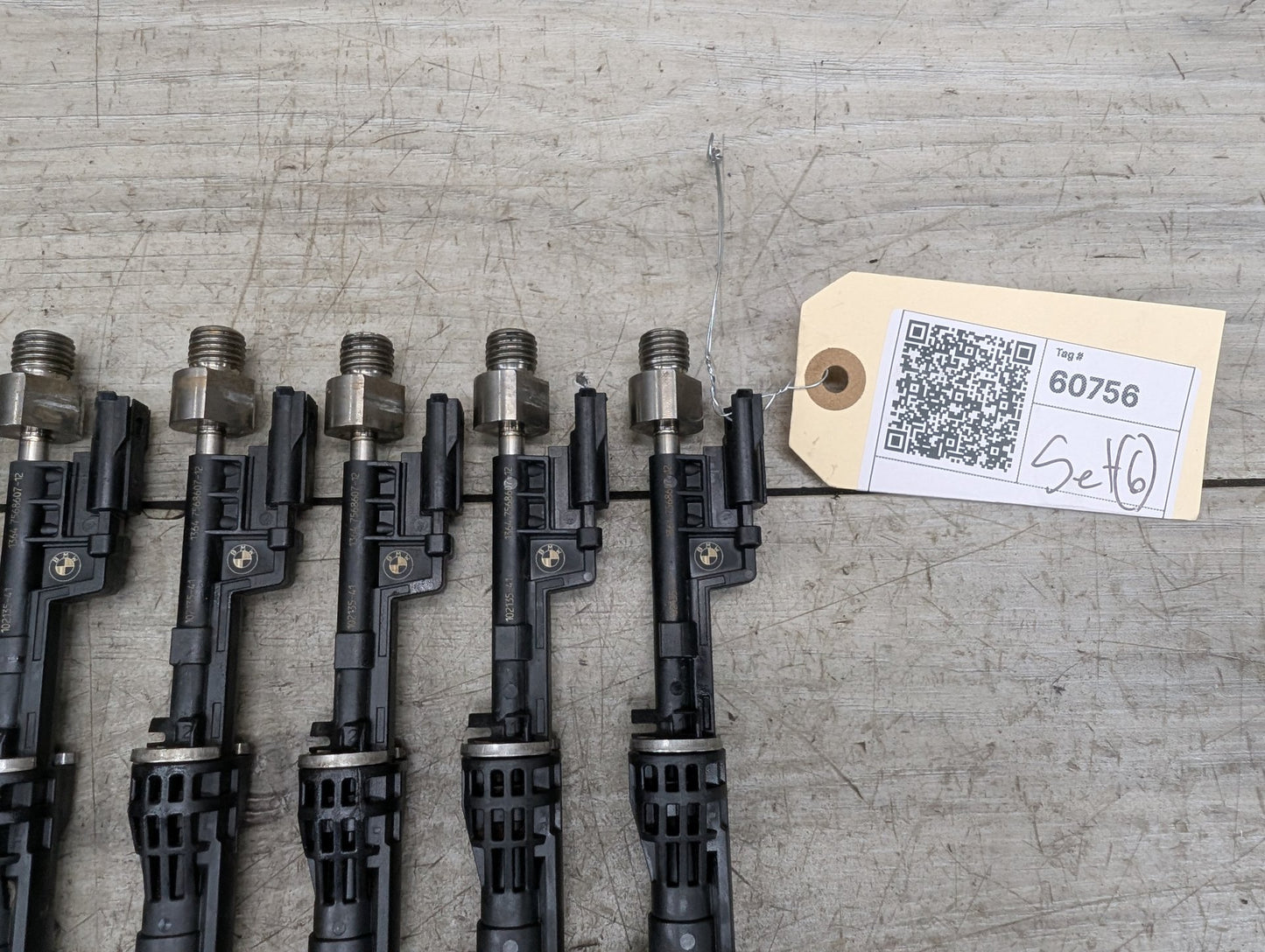 2011-2016 BMW F10 535i N55B30M0 Engine Motor Injector SET 7568607
