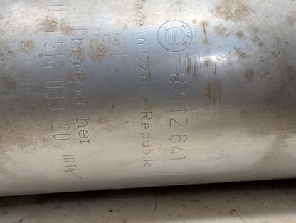 14-17 BMW F30 328d Diesel Rear End Exhaust Muffler W Tip Unit 8512641 OEM