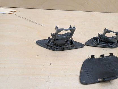 2007-2013 BMW 335i E93 Front Left Right Bumper Headlight Washer Nozzle Insert Covers SET 7158749