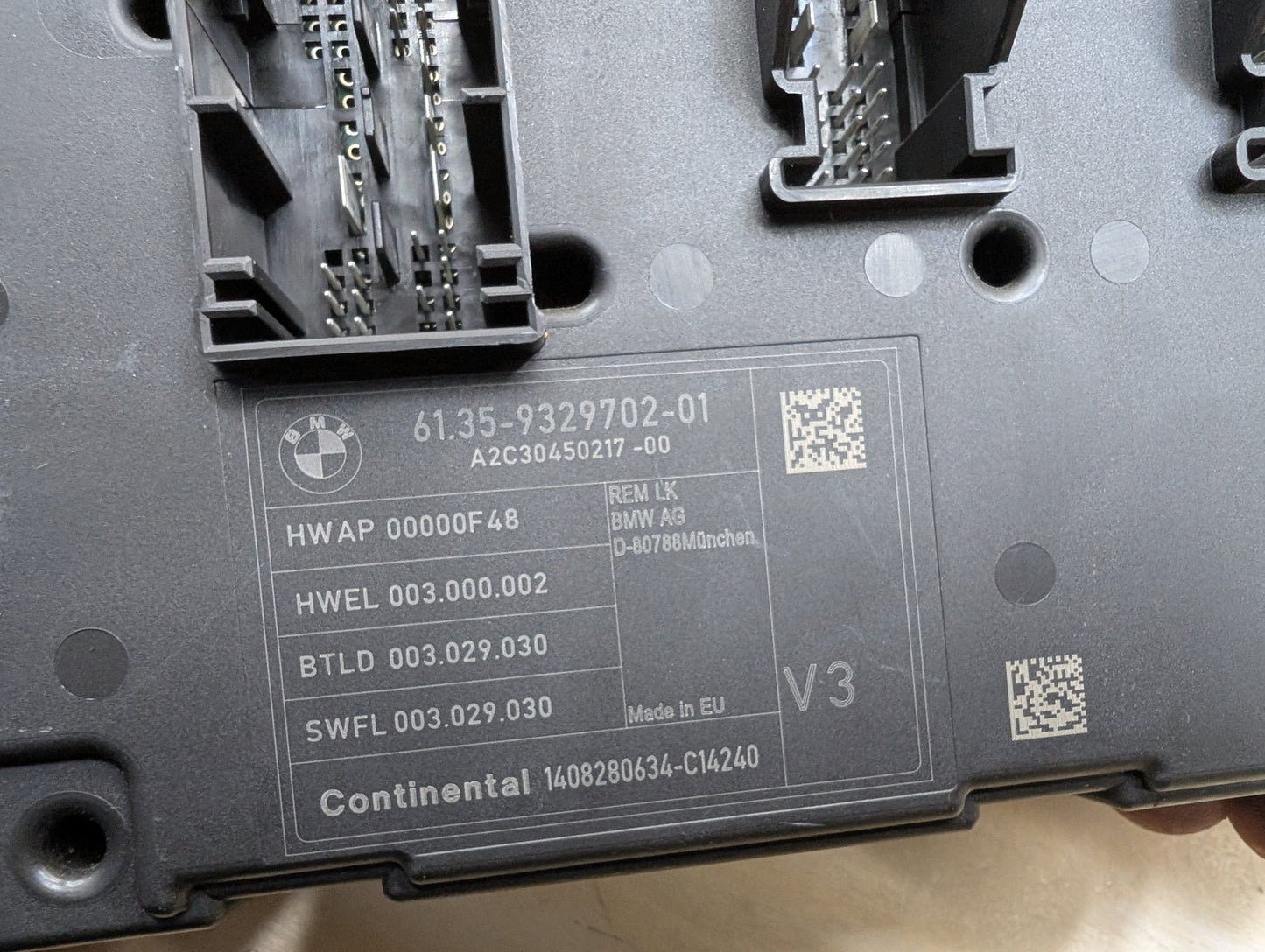 OEM BMW F30 F32 F36 F80 F82 REM Rear Body Control Unit Electronic Module BCM Box