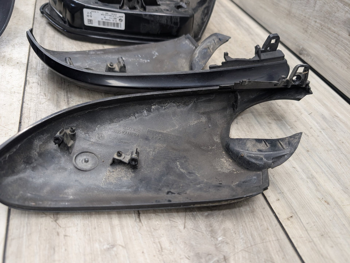2014-2019 BMW 340 F34 Front Left Right Side Mirror Cap Covers SET 7459387 OEM