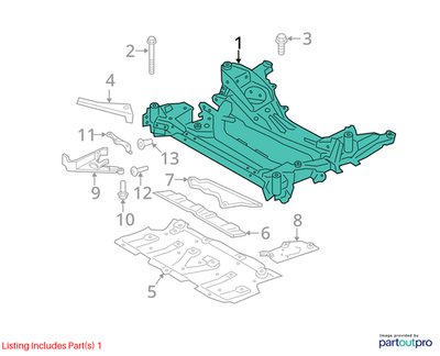 BMW B46 AWD G20 G42 G22 Front Axle Support Crossmember Subframe 8841116