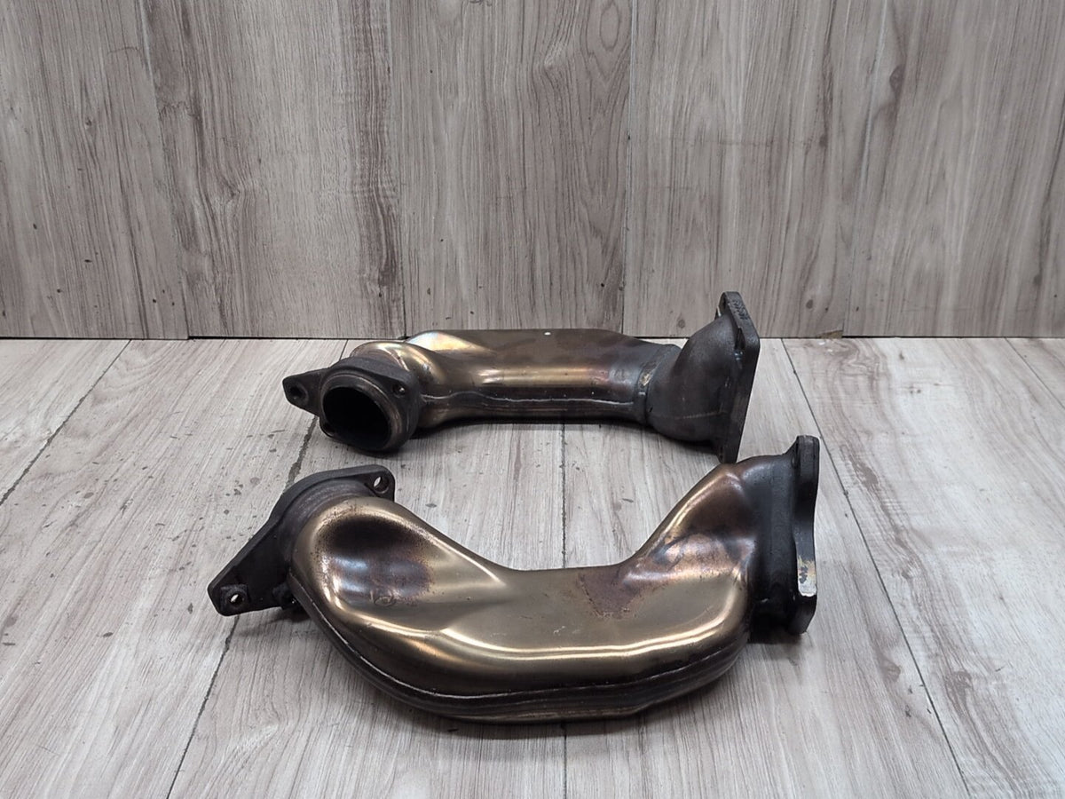 09-12 Mercedes W212 E550 M278 Left Right Engine Motor Exhaust Manifold Pipe SET