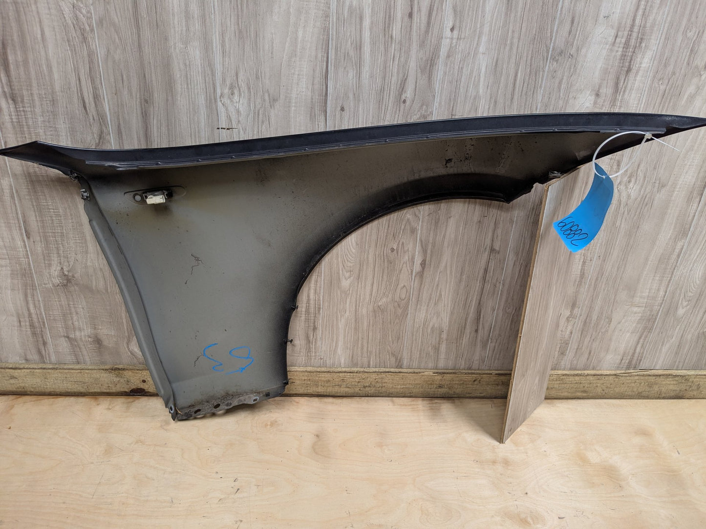08-13 BMW E82 E88 128i 135i Left Driver Fender Panel Black SCHWARZ II 668