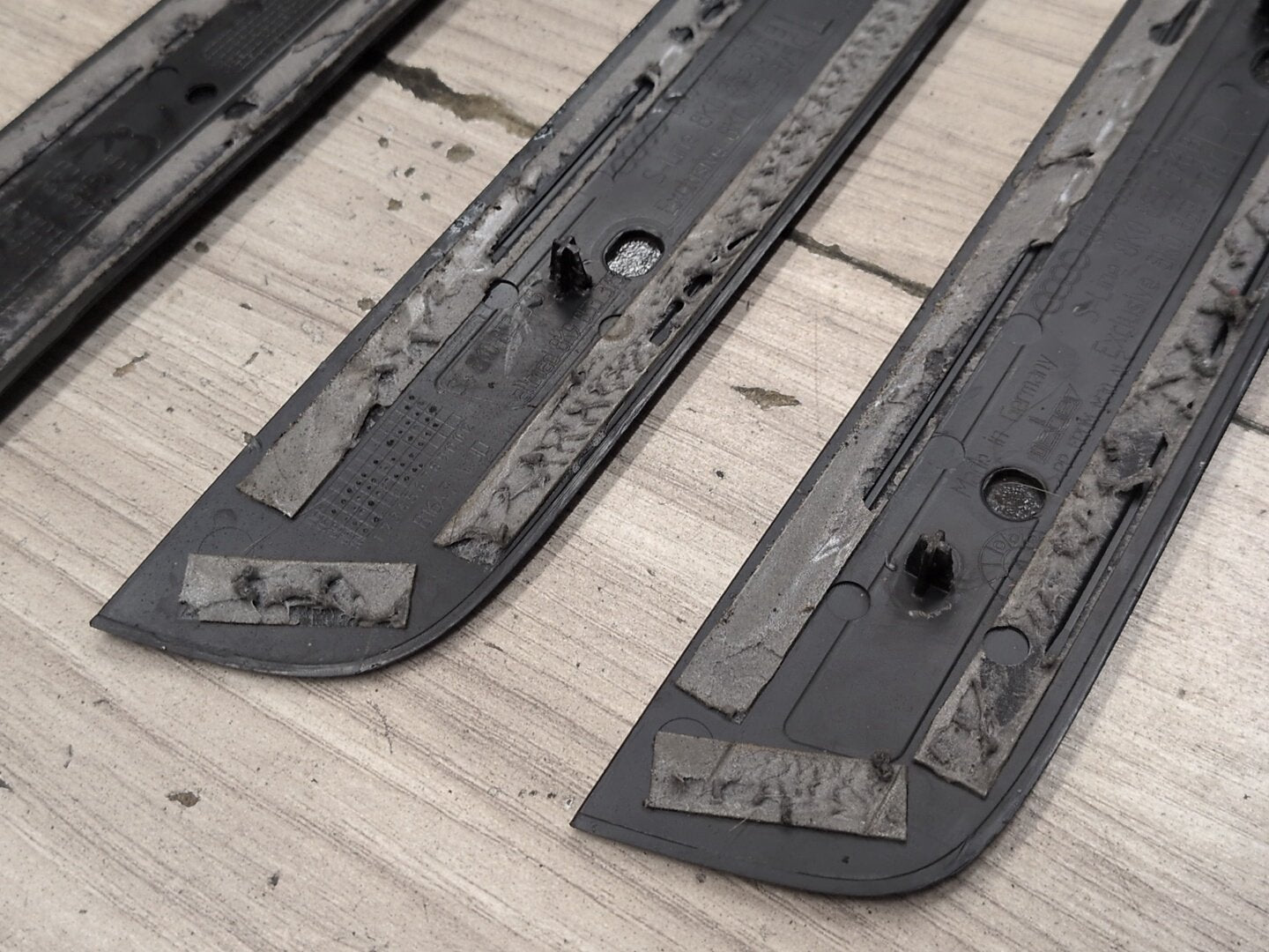 2010-2016 Audi S4 B8 Front Rear Left Right Scuff Plate Door Sill SET 8K0853376 OEM
