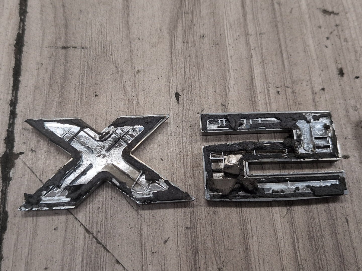 2015-2018 BMW X5 F85 Liftgate Trunk Lid Badge/ Letters 8057980 set of 3 OEM