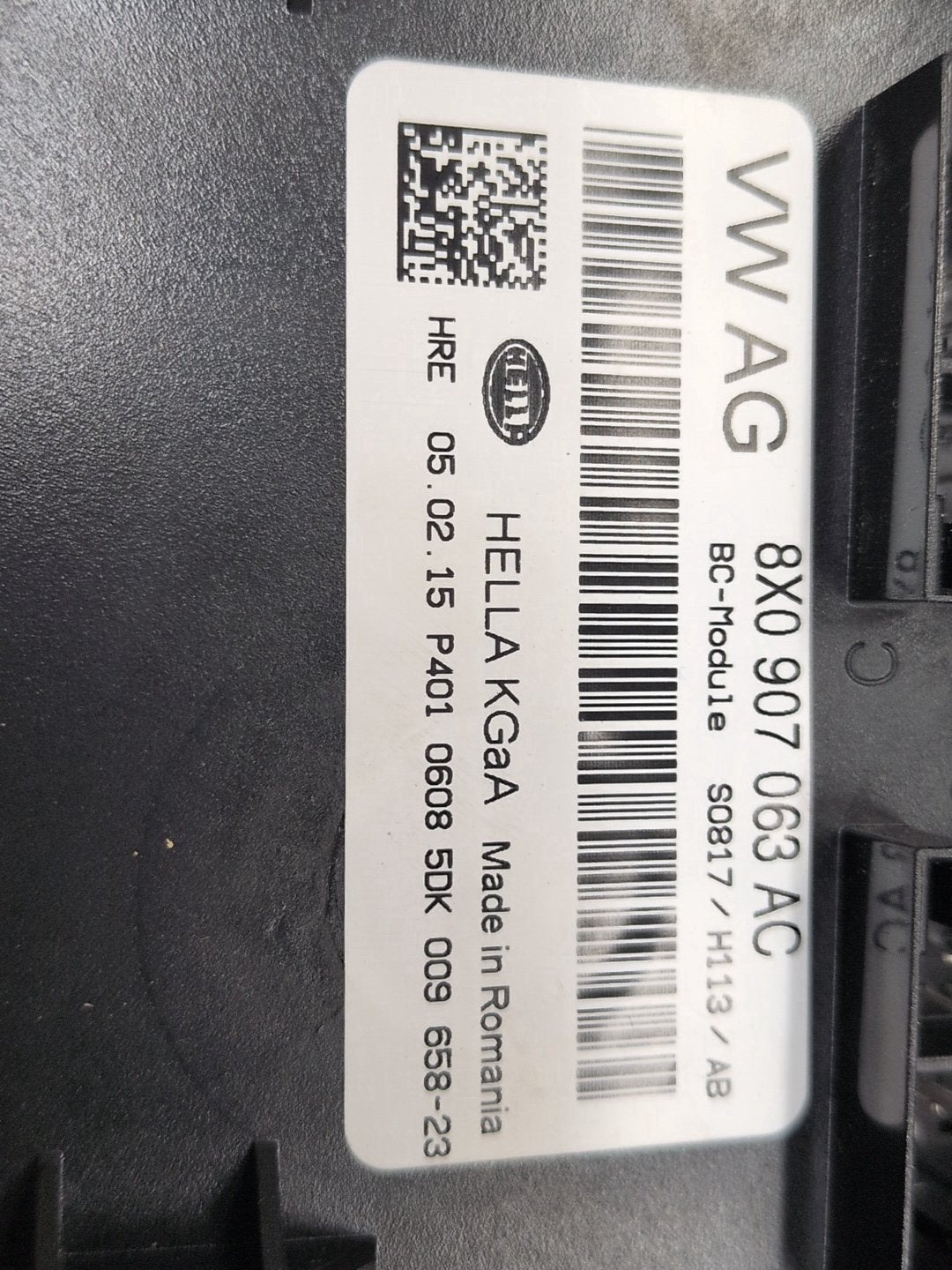 2015-2018 Audi Q3 8U BCM Body Control Module 8X0907063AC