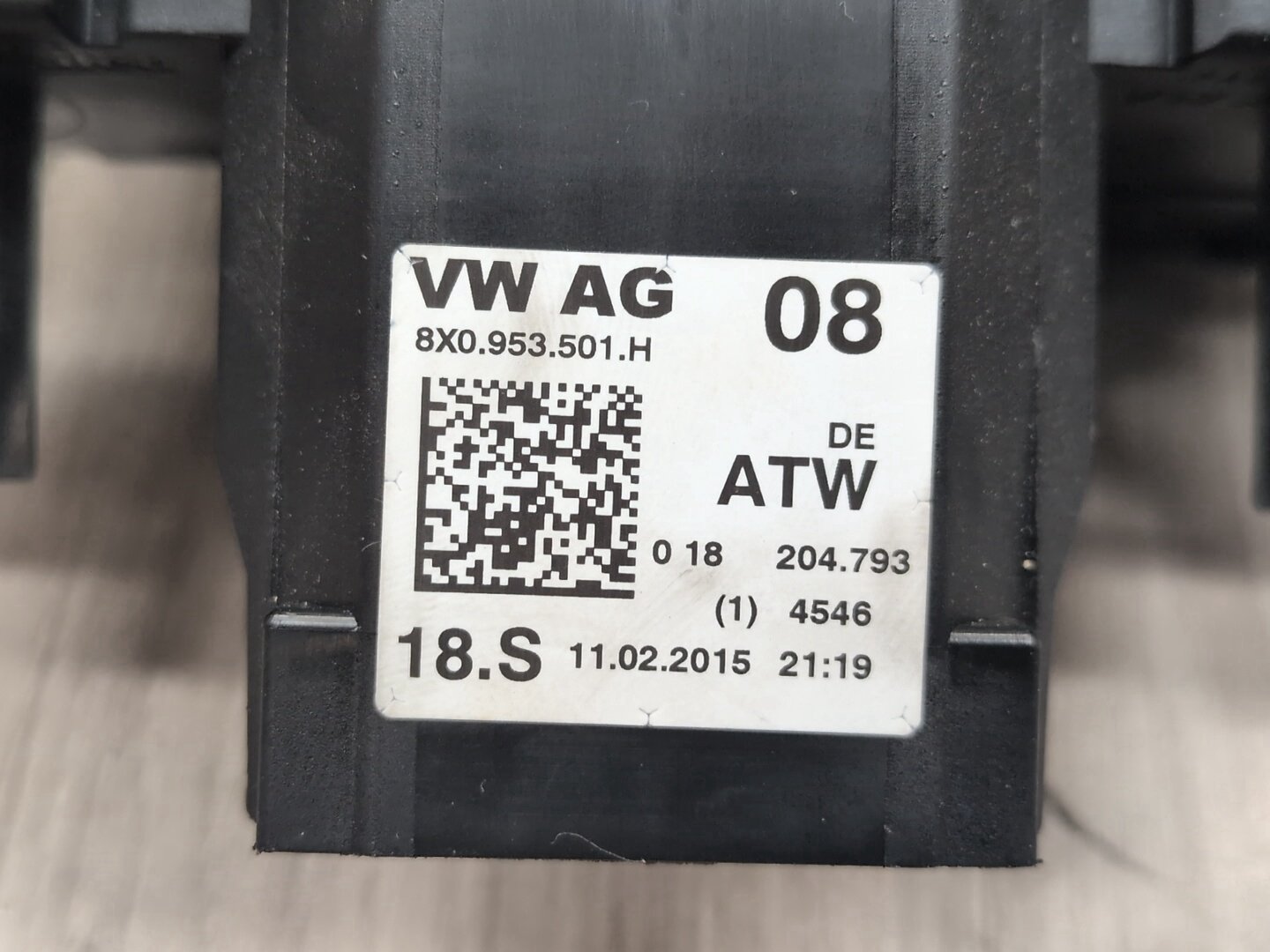 2015-2018 Audi Q3 8U Steering Wheel Sensor Clockspring 5K0953569AP