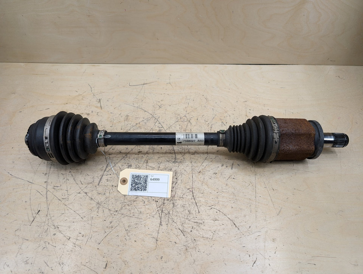 11-17 OEM BMW F25 X3 28iX AWD Front Left Driver Output Shaft CV Axle