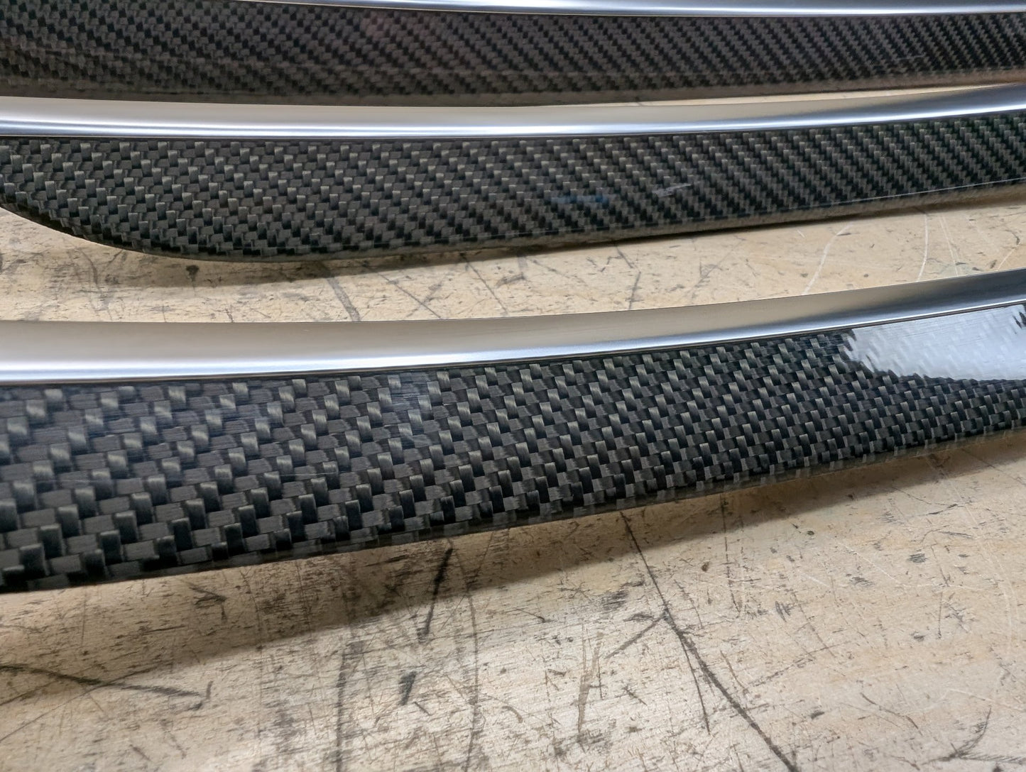 2011-2017 Audi RS5 Front Rear Center Console Door Interior Trim SET CARBON FIBER
