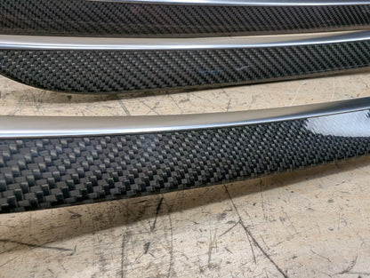 2011-2017 Audi RS5 Front Rear Center Console Door Interior Trim SET CARBON FIBER