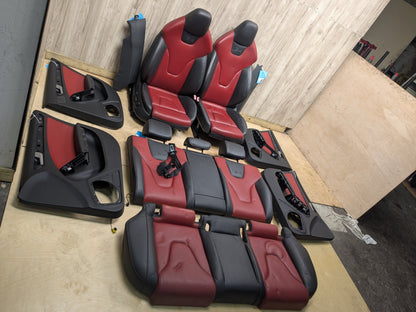 09-16 OEM Audi B8 A4 S4 Front Rear Left Right Interior Seat Door Panel BLACK RED