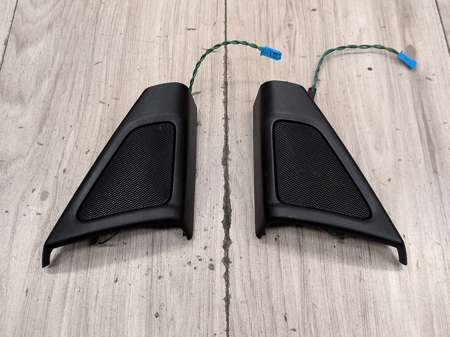 2011-2016 BMW 535i F10 Front Left Right Door Triangle Corner Speaker Assemblys SET 9175695