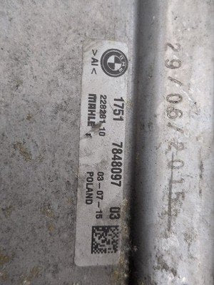 2015-2018 BMW X5 F85 Turbo Charger Air Intercooler 7848097 OEM