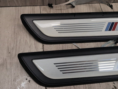 2012-2018 BMW M6 F06 Front Rear Left Right Scuff Plate Door Sill SET 7277249 OEM