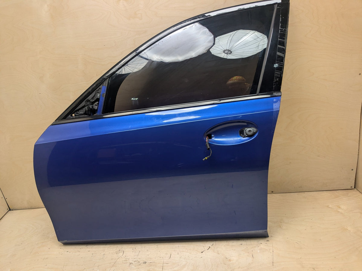 19-26 OEM BMW G20 G80 330 M340 M3 FRONT Left Driver Door Shell Panel Blue C31