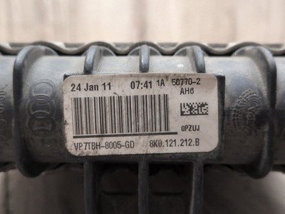 2008-2017 Audi S5 8T Left Driver Secondary Auxiliary Radiator 8K0121212B OEM