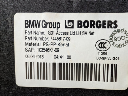 18-24 OEM BMW G01 F97 X3 X3M Rear Left Driver Trunk Quarter Panel Cover Trim